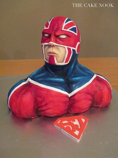 Captain Britain - Bake for Superjosh, Cake Collaboration. - Cake by Zoe White