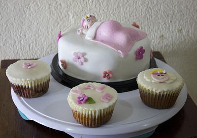 Baptism Cupcake Tower - Cake by Su