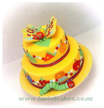 The very hungry caterpillar - Cake by Fantail Cakes