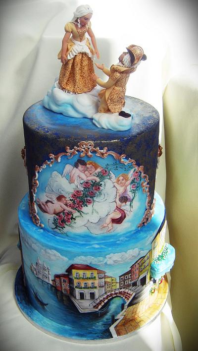 Hand painted cake! Venetia! - Cake by Olanuta Alexandra