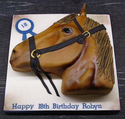 Horse head cake - Cake by That Cake Lady