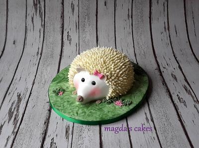 White hedgehog - Cake by Magda's Cakes (Magda Pietkiewicz)