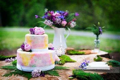 Spring watercolor cake - Cake by Teresa Frye