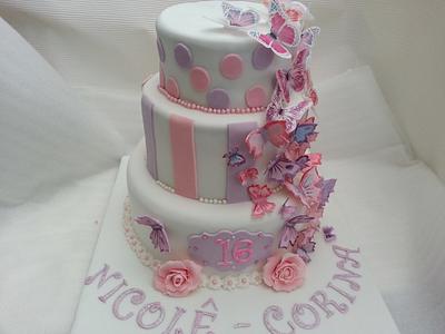 16th birthday - Cake by nikki scott