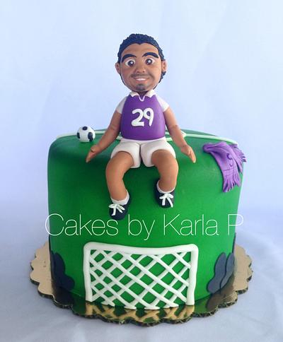 Soccer cake  - Cake by The Whisk by Karla 