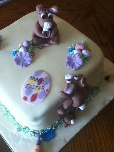 Easter Bunnies!! - Cake by Toni Lally