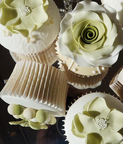 Shades of Green Wedding Cupcakes  - Cake by Gills Cupcake Corner