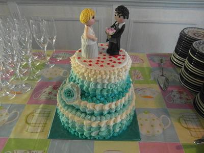 Ombre Wedding Cake - Cake by Carla 