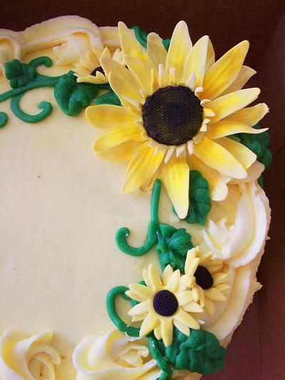 Sunflower Cake - Cake by Susan Drennan