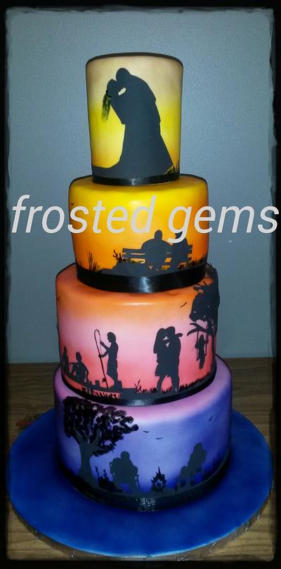 Silhouette Story Cake - Cake by Frosted Gems