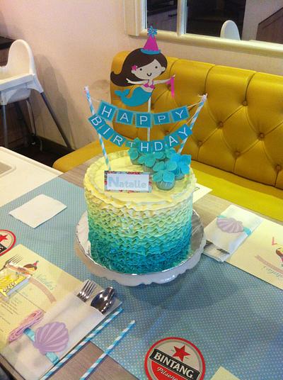 Ruffles mermaid themes - Cake by Hendry chen