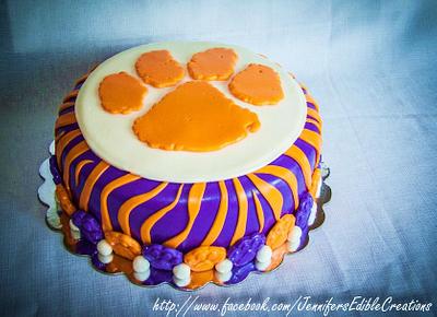 Clemson Tiger Cake - Cake by Jennifer's Edible Creations