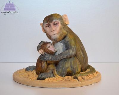 Rhesus Macaque - Animal Rights Collaboration - Cake by Magda's Cakes (Magda Pietkiewicz)