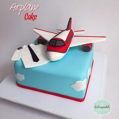 Torta Avión - Airplane Cake - Cake by Dulcepastel.com