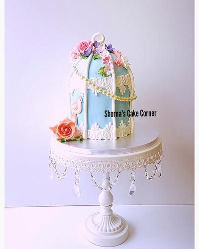 Vintage bird cage cake  - Cake by Shorna's Cake Corner