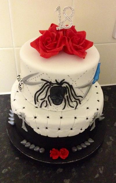 Gothic hairdresser  - Cake by Daisychain's Cakes