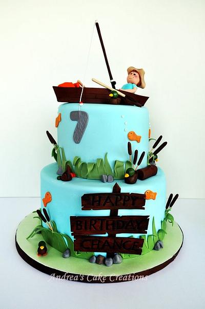 Fishing Cake - Cake by Andrea'sCakeCreations