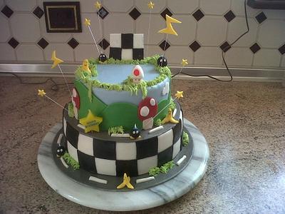 Mario birthday cake - Cake by Dreamcakes2012