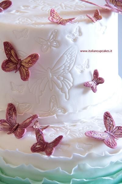 ruffled butterfly cake - Cake by Flavia De Angelis