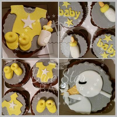 Baby Shower Cupcakes  - Cake by Shelley BlueStarBakes