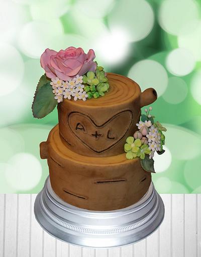 Tree bark cake - Cake by Pink Lotus