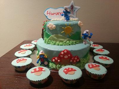 Smurfs' Cake - Cake by Bake Cuisine