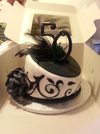 50th Birthday Cake - Cake by Beverlee Parsons