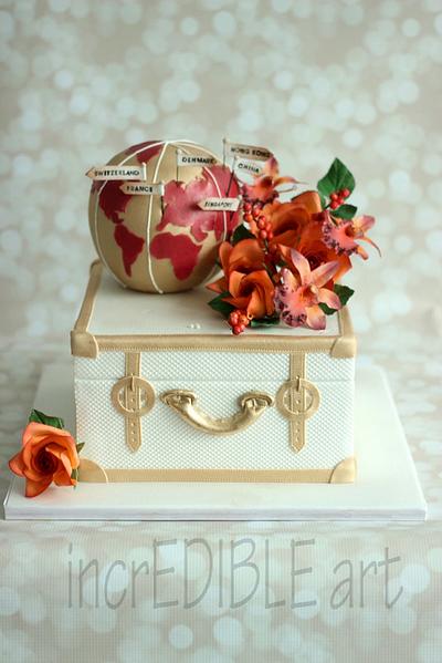 Around the world- Pre Wedding Cake - Cake by Rumana Jaseel