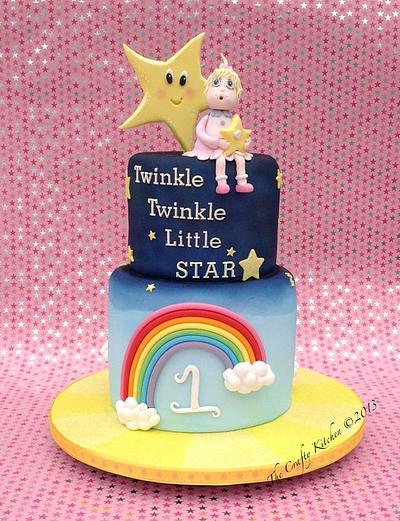Twinkle Little Star - Cake by The Crafty Kitchen - Sarah Garland