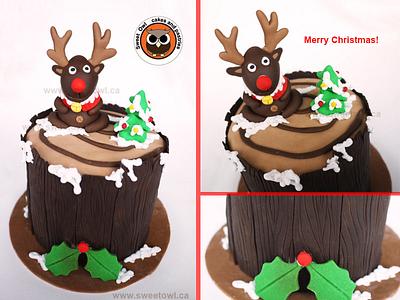 Rudolph cake ! - Cake by Sweet Owl Cake and Pastry