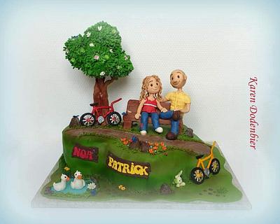 Father and daughter cake - Cake by Karen Dodenbier