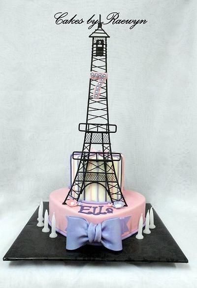 Ella's Eiffel Tower - Cake by Raewyn Read Cake Design