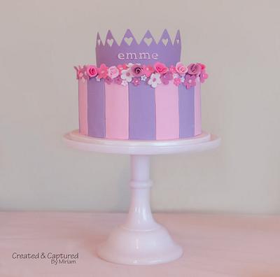 Pretty Purple and Pink Princess Cake - Cake by Miriam