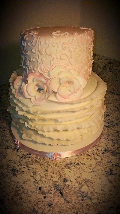 Ruffle cake - Cake by Araina