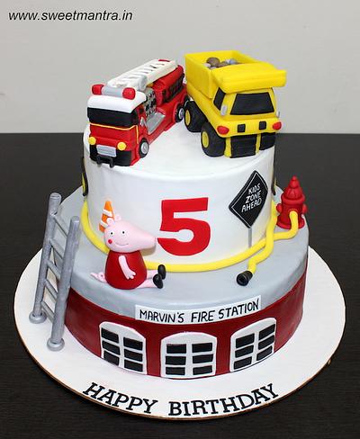 Fire Brigade cake - Cake by Sweet Mantra Homemade Customized Cakes Pune