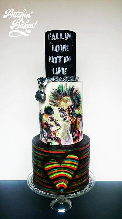 Punk Love - Cake by Sharon Fitzgerald @ Bitchin' Bakes