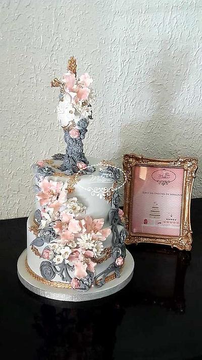 Floral and harmonious cake - Cake by Fées Maison (AHMADI)