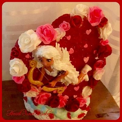 Fondant cake-topper Sweet Valentine Collaboration 2017 - Cake by Heart