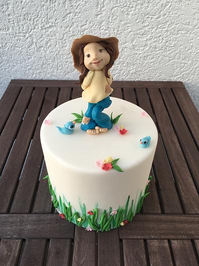 Spring girl - Cake by fancy cakery