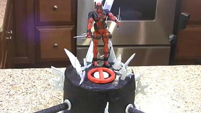 Deadpool Ninja Weapons Cake - Cake by DavidandNiko