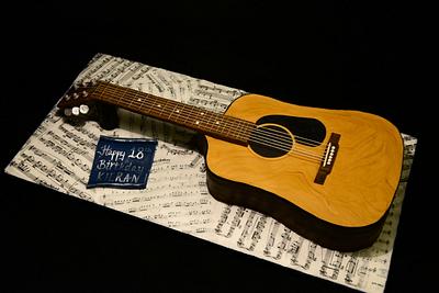 Acoustic Guitar for Kieran - Cake by Cake d'Arte