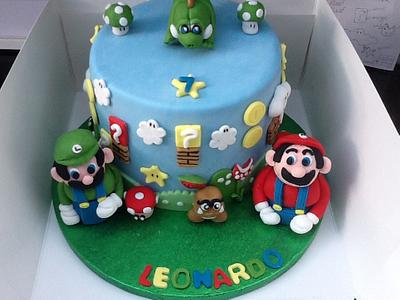 Mario and luigi - Cake by Gelly Bean 