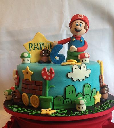 Mario Brothers Birthday Cake - Cake by Caroline Diaz 