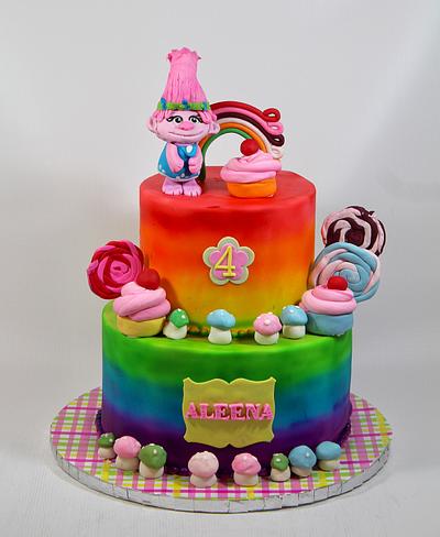 Trolls cake - Cake by soods