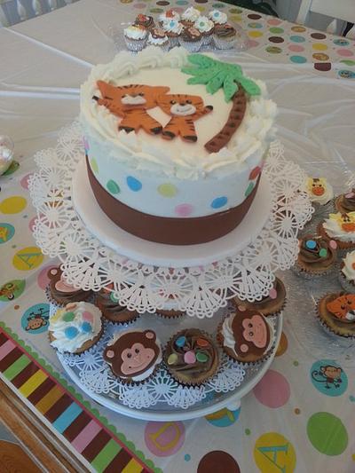 Jungle Babies - Cake by Donna Tokazowski- Cake Hatteras, Martinsburg WV