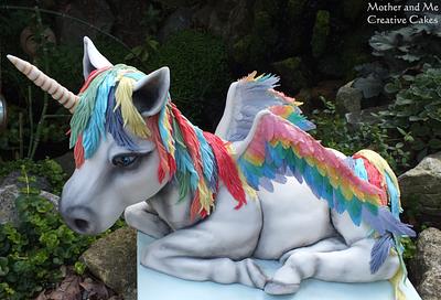 Unicorn / Pegasus Cake - Cake by Mother and Me Creative Cakes