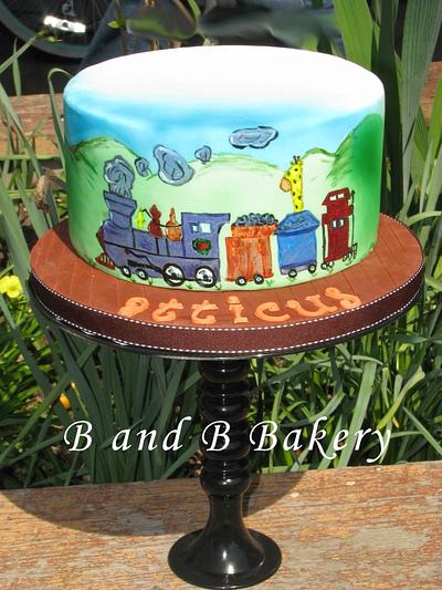 Painted Locomotion - Cake by CakeLuv