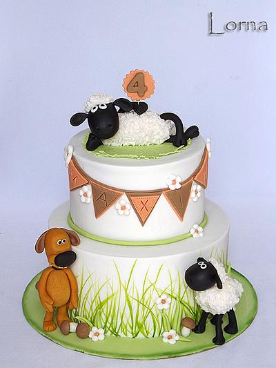 Sheep Shaun - Cake by Lorna