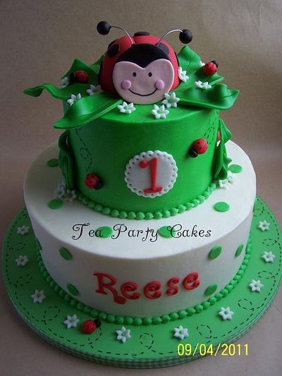 Happy Ladybug Cake - Cake by Tea Party Cakes
