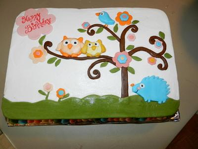Owls - Cake by AneliaDawnCakes
